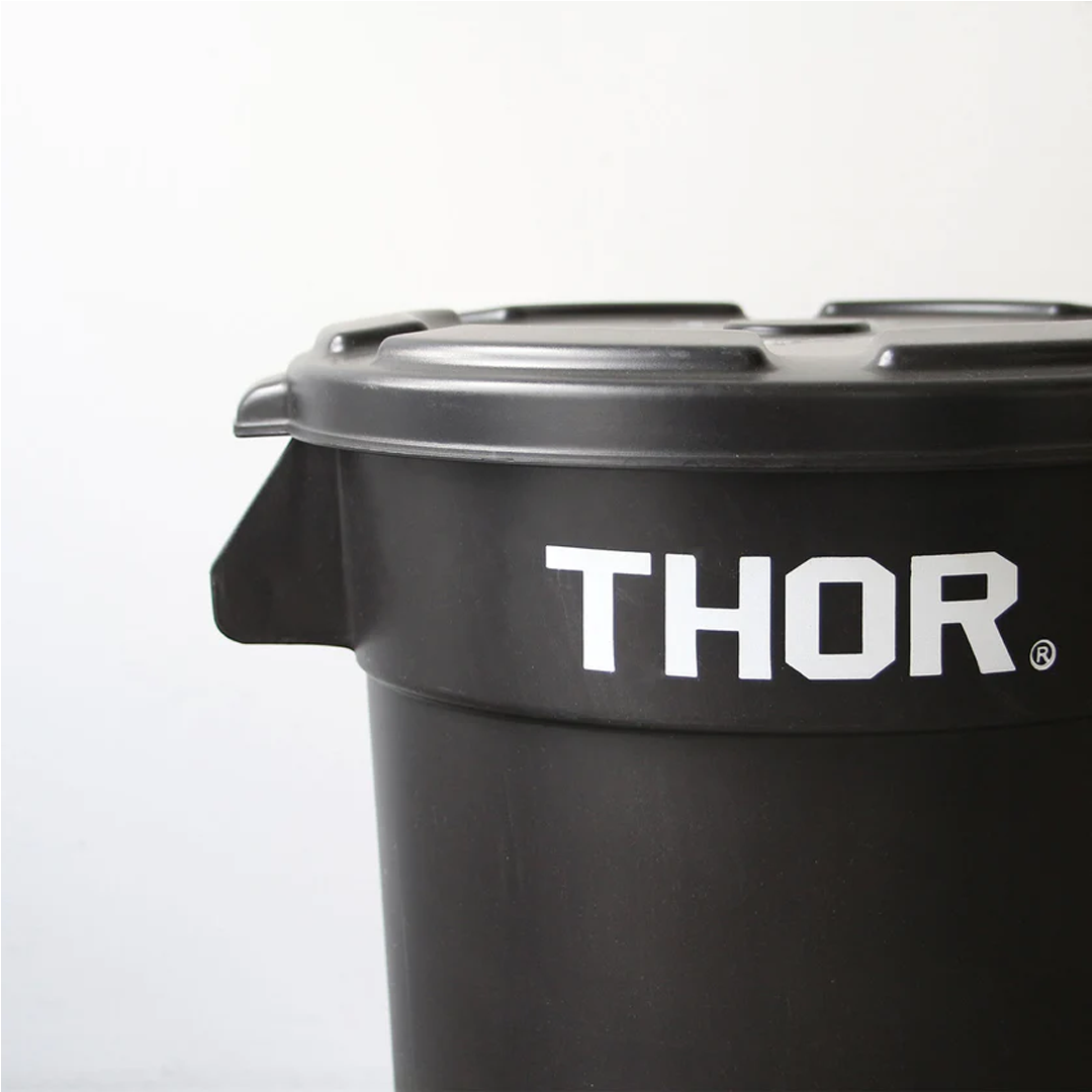 THOR Round Container with Lid Set - 23L Medium Capacity Dust Bin Trash Can