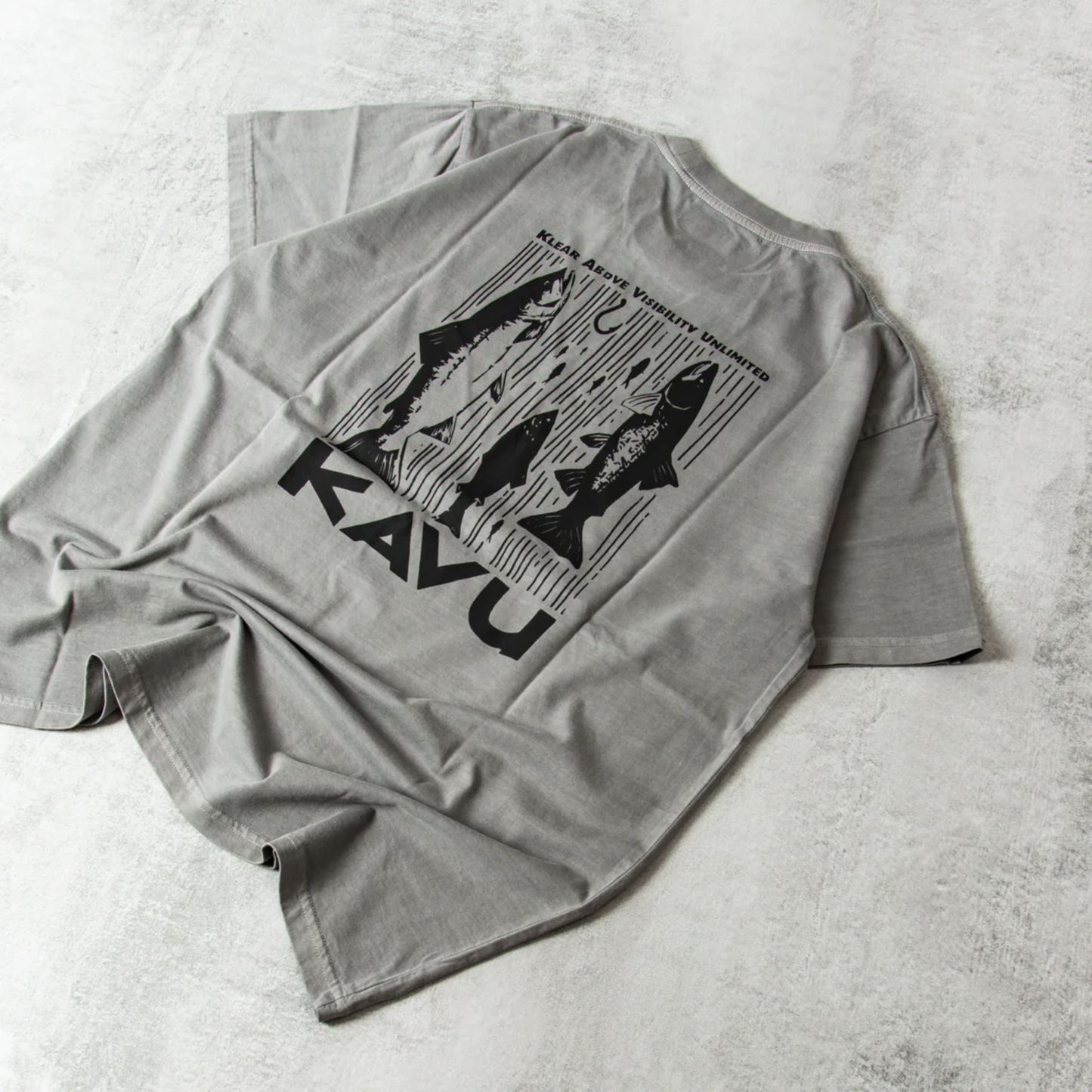 Kavu Salmon Tshirt - Moonless Night