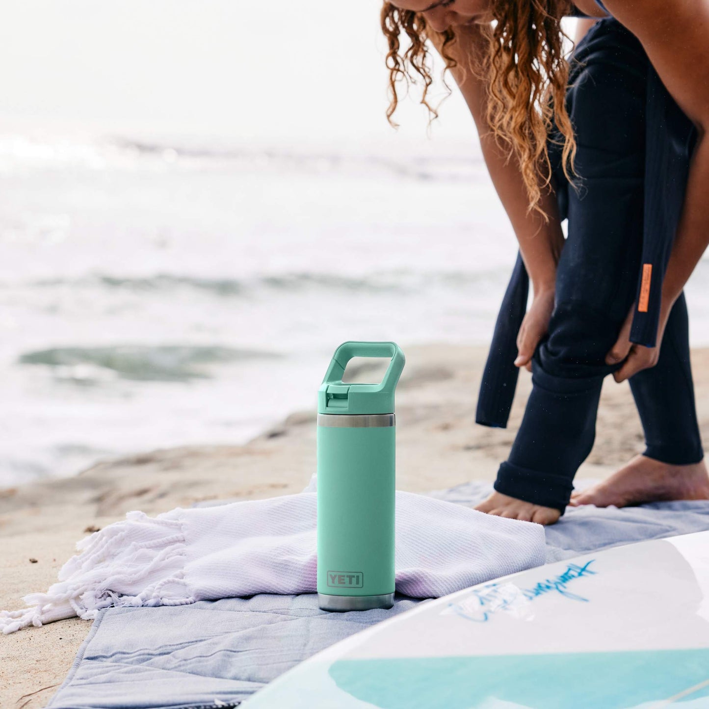 YETI Rambler® 18 OZ Water Bottle with Color-Matched Straw Cap