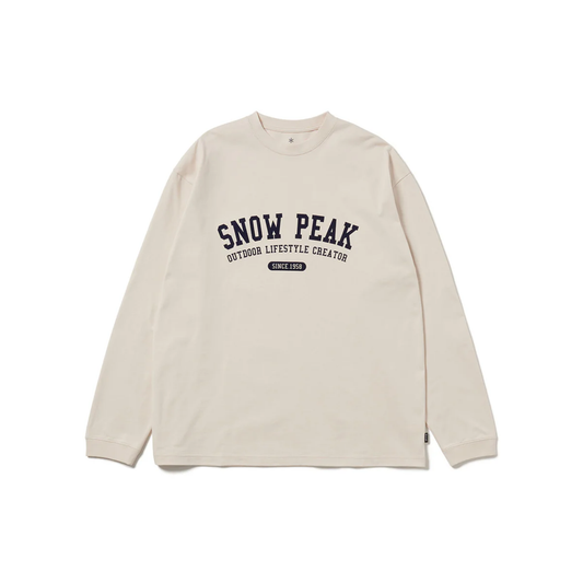 Snow Peak Varsity Logo Long Sleeve T-Shirt