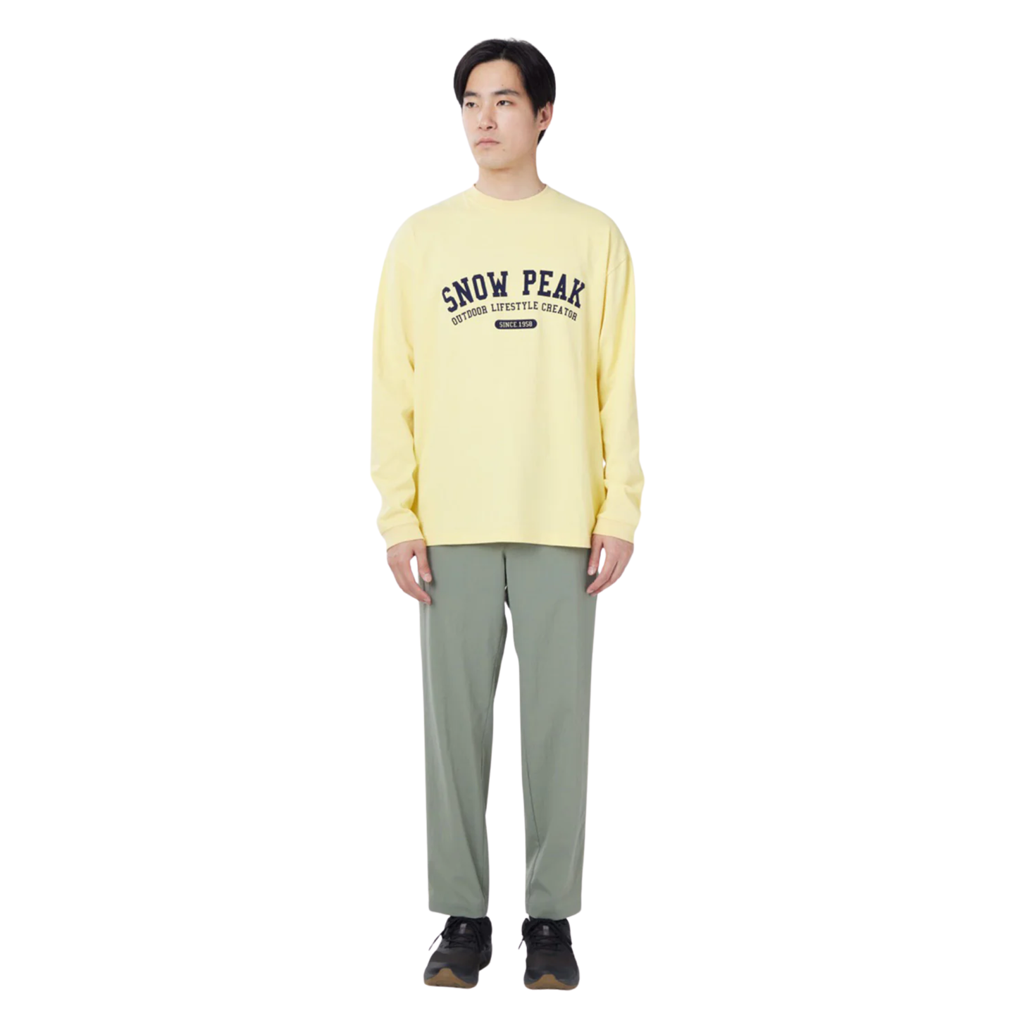 Snow Peak Varsity Logo Long Sleeve T-Shirt