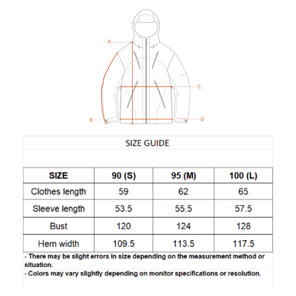 KZM Cutline X10 3L Jacket - Light Grey