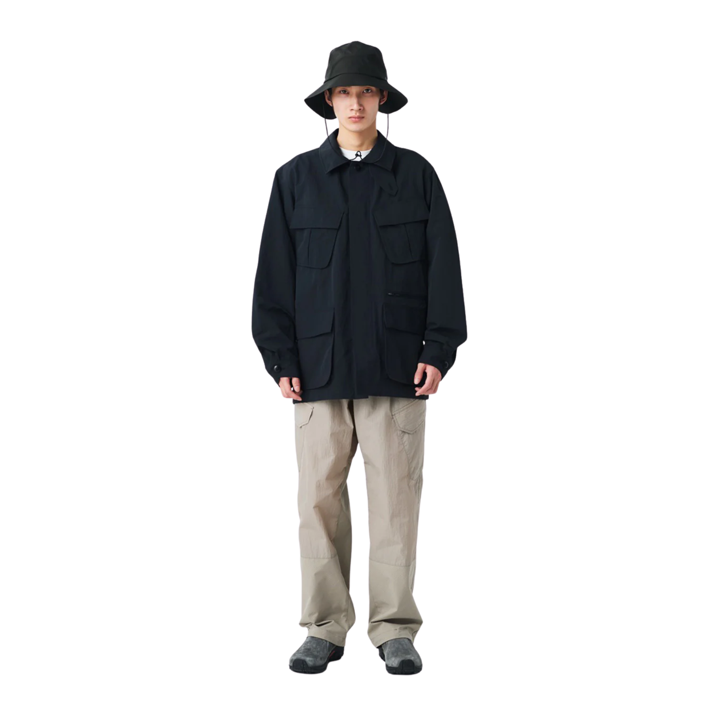 Snow Peak Nylon Washer Jacket - Charcoal