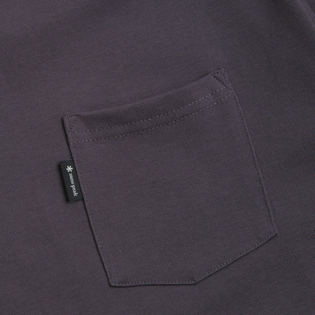 Snow Peak New Standard Pocket T-shirt - Charcoal