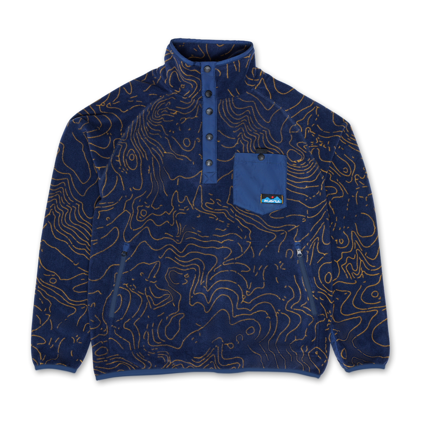 Kavu Teannaway Hoodie -Blue Water Topo