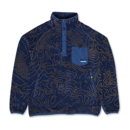 Kavu Teannaway Hoodie -Blue Water Topo