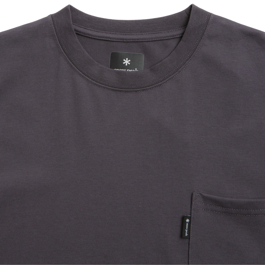 Snow Peak New Standard Pocket T-shirt - Charcoal