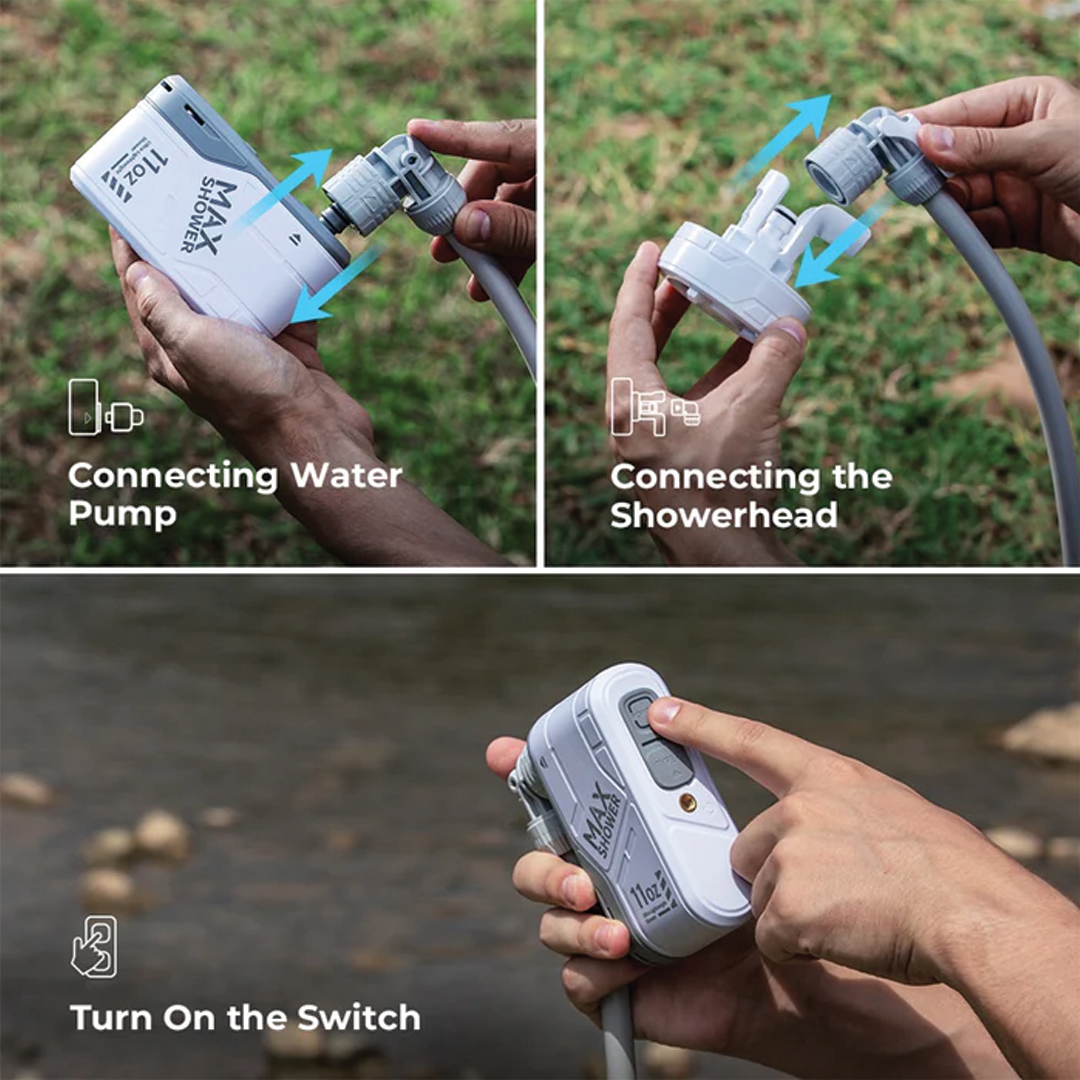 Flextail Max Rechargeable Instant Outdoor Shower