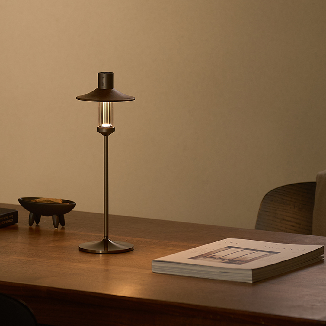 Lumena M3 Table Lamp Package - Dark Brown