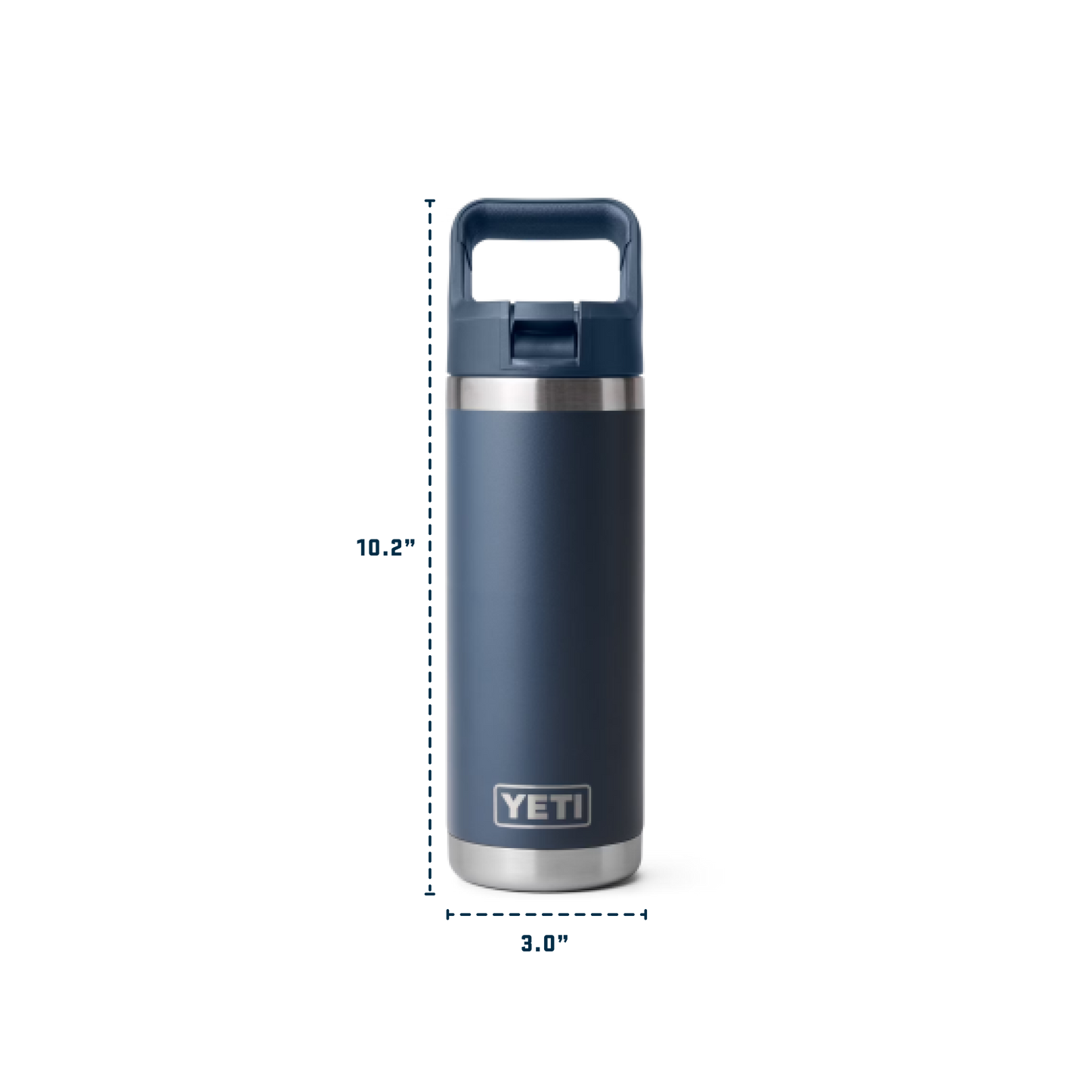 YETI Rambler® 18 OZ Water Bottle with Color-Matched Straw Cap