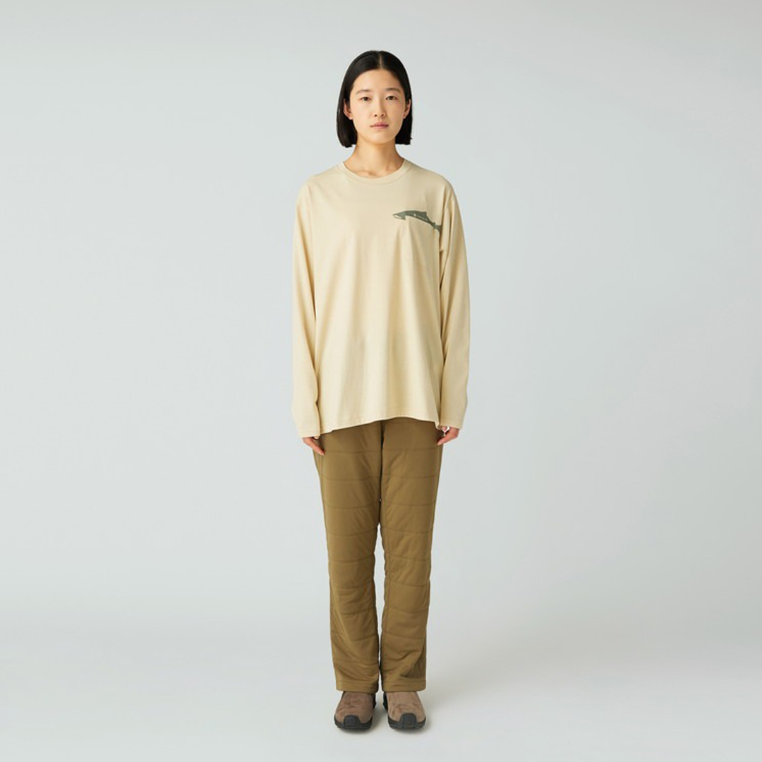 Snow Peak TROUT Pocket Graphic Long Sleeve T-Shirt