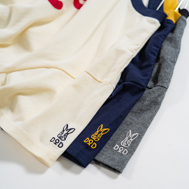 DoD Rin Rin Ringer T-Shirt in Ivory