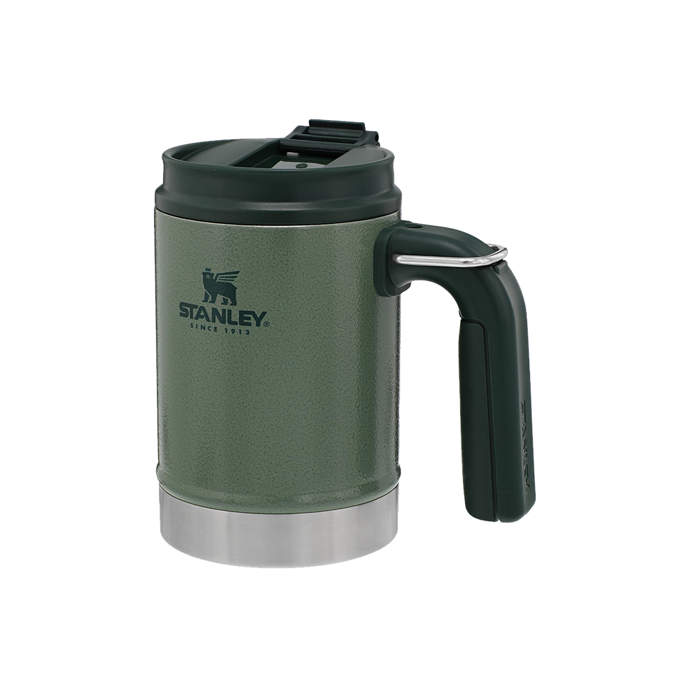 Stanley Classic Vacuum Steel Camp Mug 16oz Hammertone Green