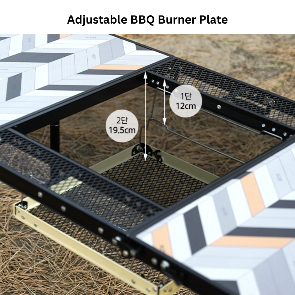 KZM Connect 3 Folding BBQ Table