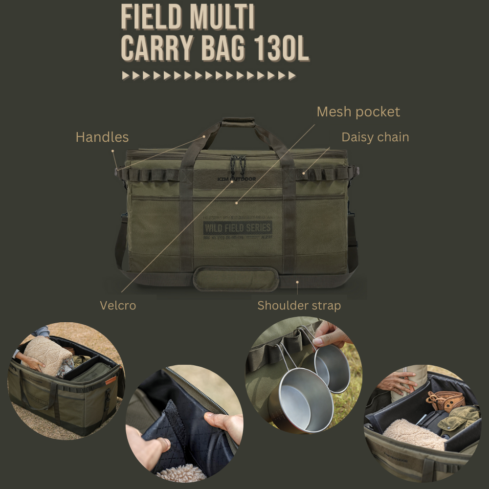 KZM Field Multi Carry Bag 100L & 130L