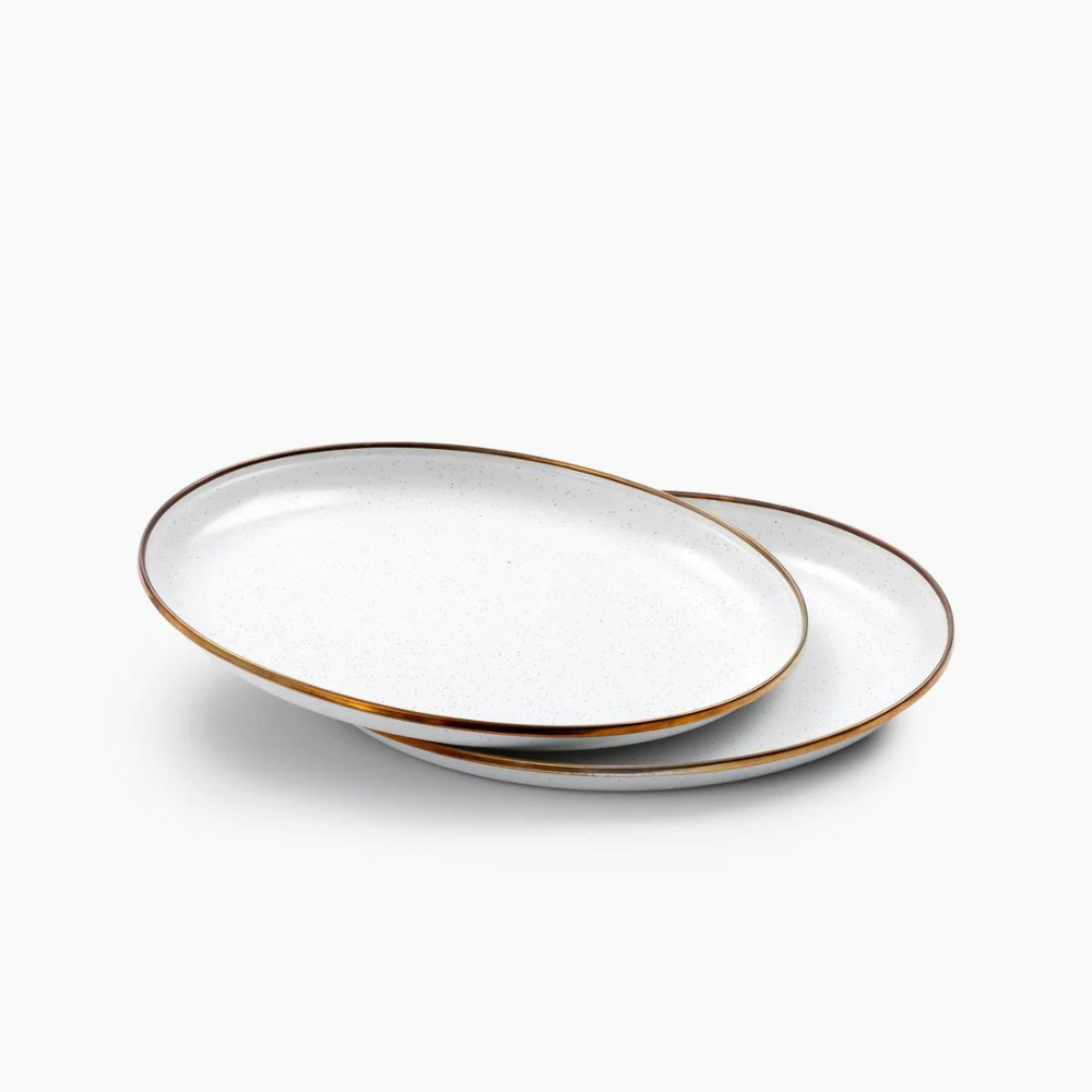 Barebones Enamel Plate - Set of 2