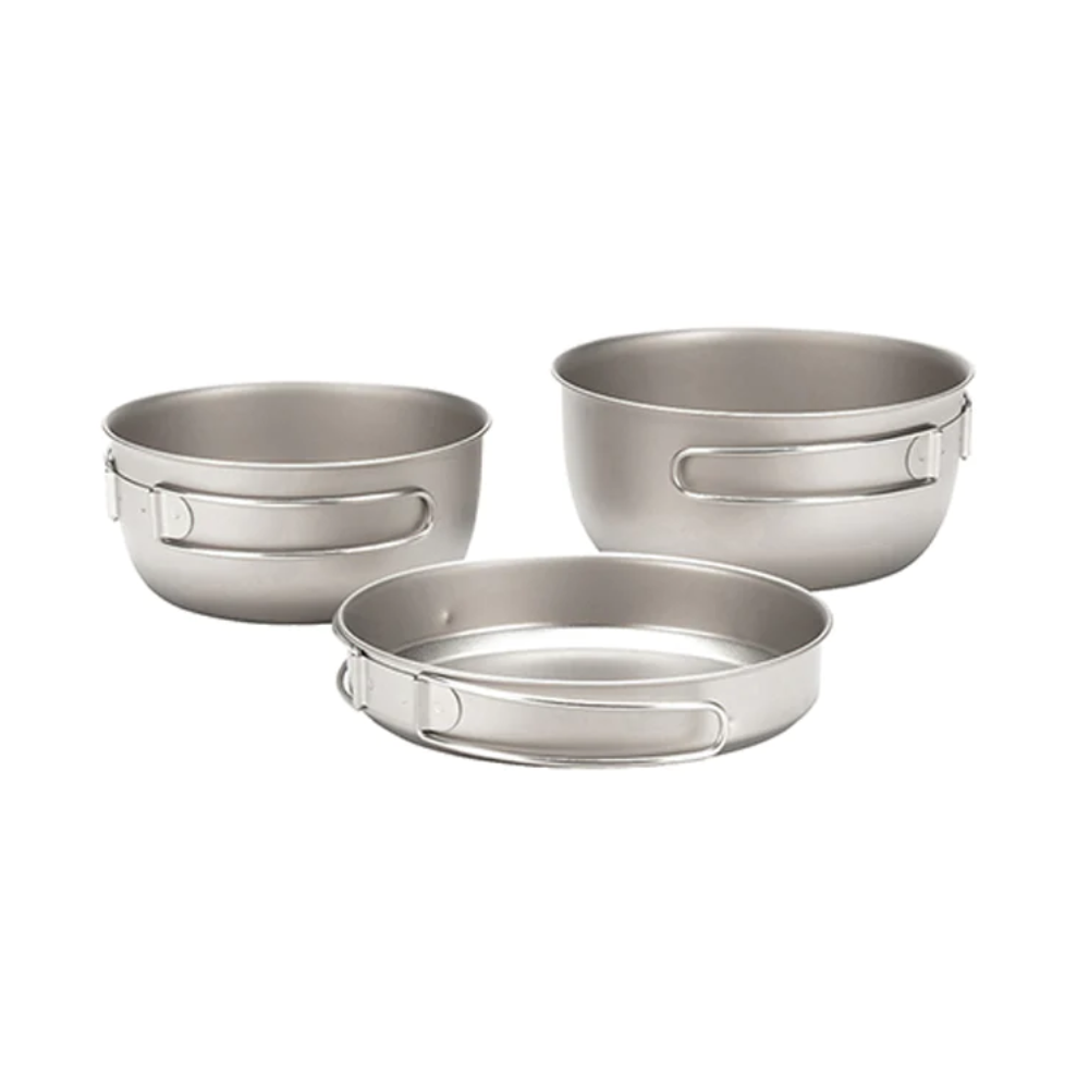 Snow Peak Titanium Cookware 3pcs