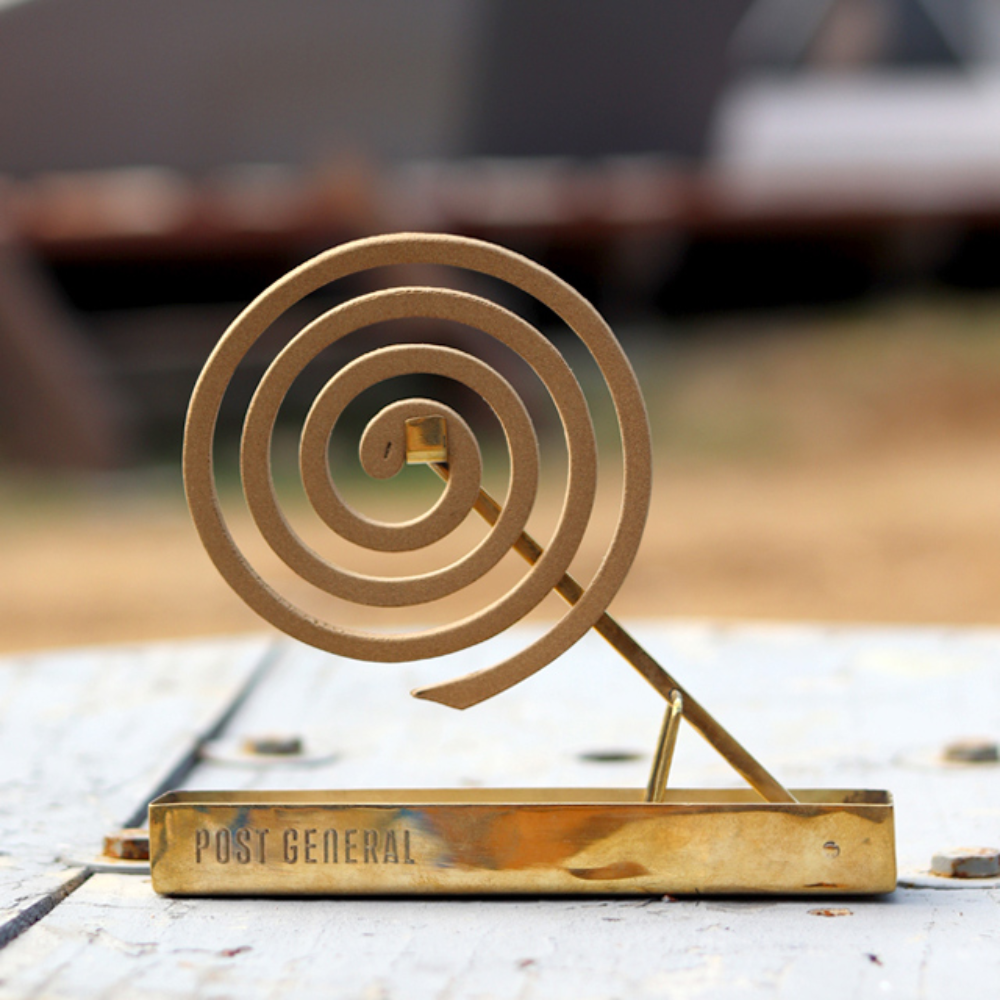 Post General Brass Mosquito Coil Holder - Beige