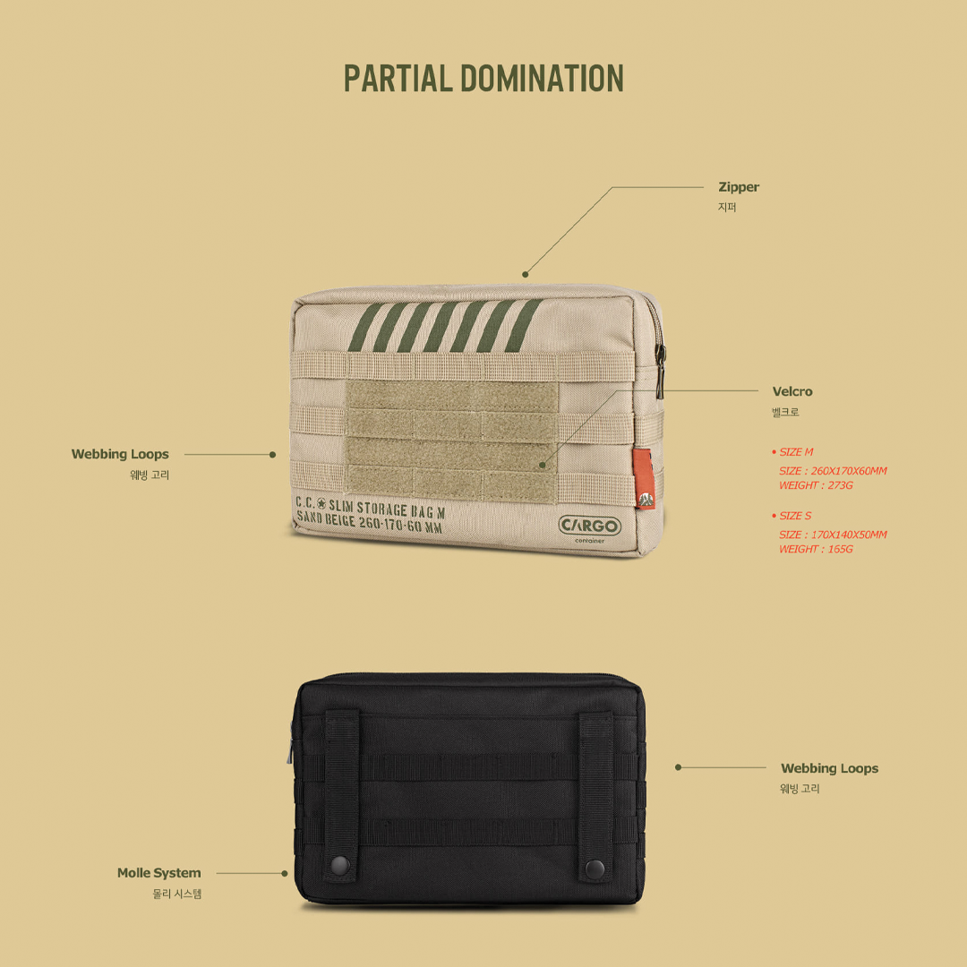 Cargo Container Slim Storage Bag - Small / Medium 1 Pieces