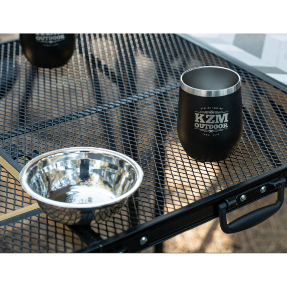 KZM Union Iron Mesh 3 Folding BBQ Table