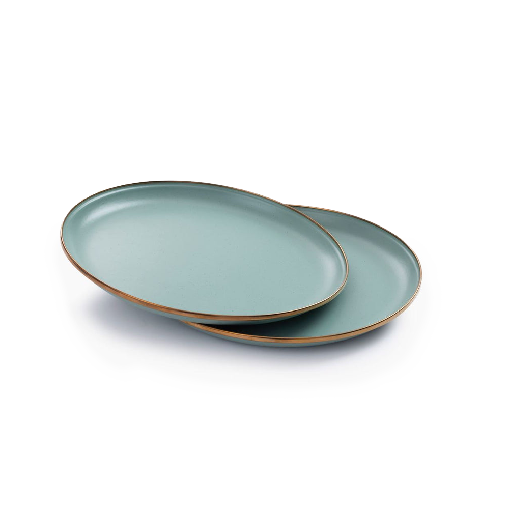 Barebones Enamel Salad Plate - set of 2