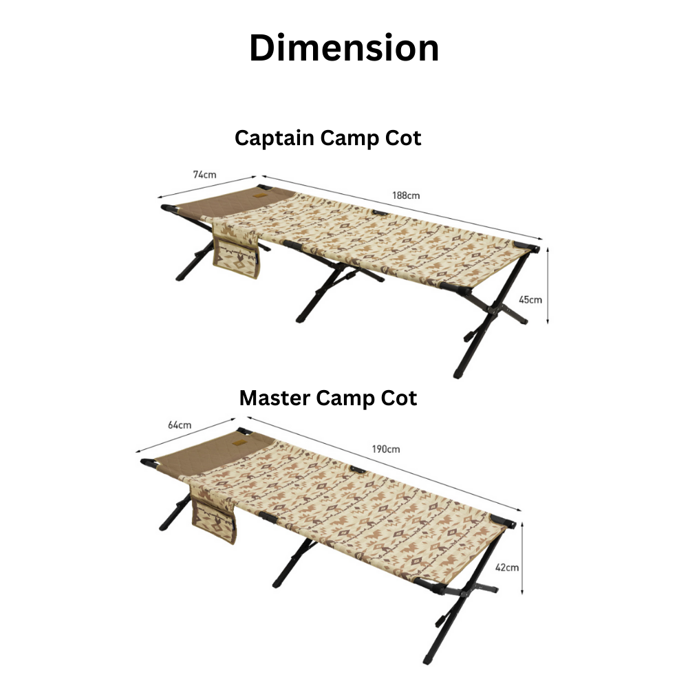 KZM Camp Cot Bed