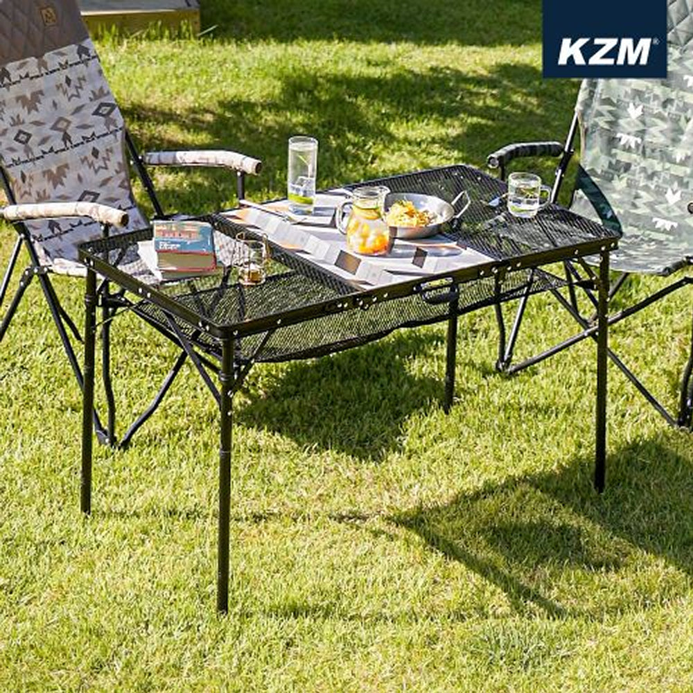 KZM Union Iron Mesh 3 Folding Table