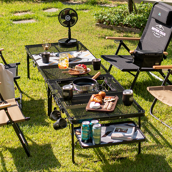 KZM Union Iron Mesh Low BBQ Table