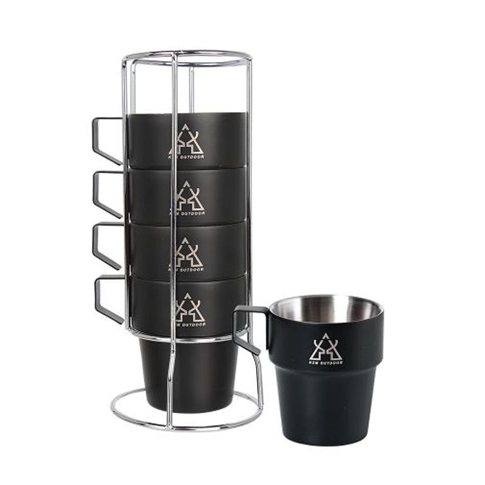 KZM NEW Black Mug 5P