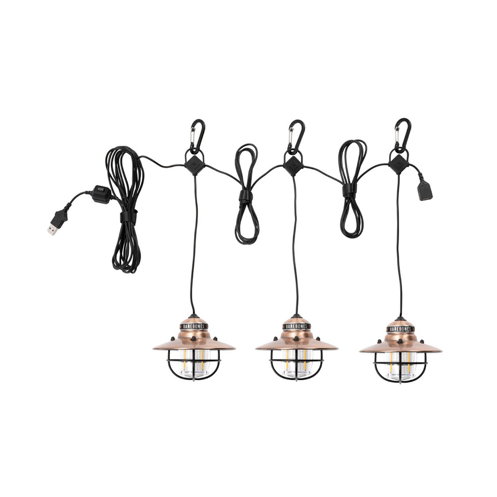 Barebones Edison String Lights Copper