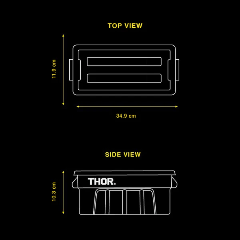 Thor Long Stackable Tote Box 2.5L